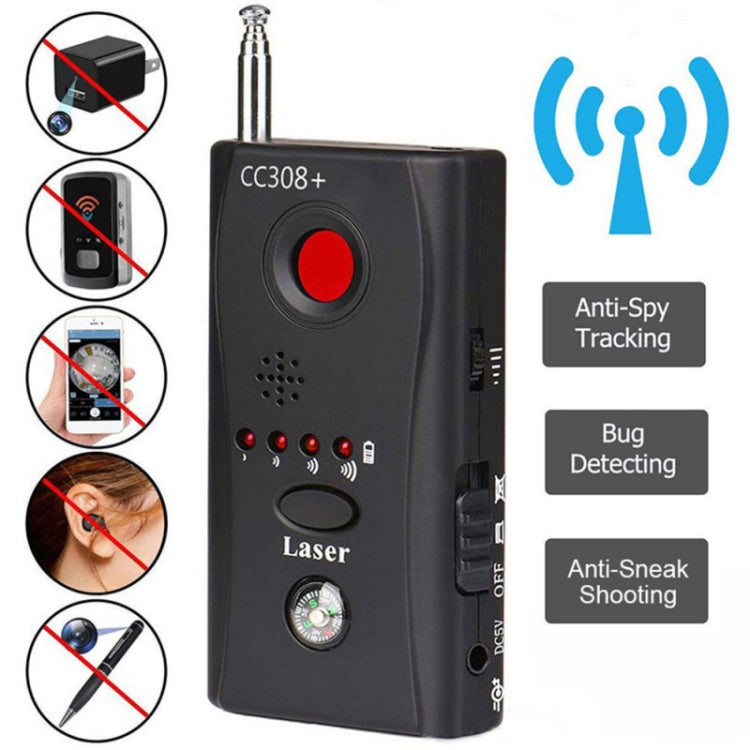 CC308+ Multi-Detector Full-Range All-Round Detector For Hidden Mini Camera / IP Lens/ GMS / RF Signal Detector Finder, CC308+ Detector CC308+ Multi-Detector Full-Range All-Round Detector For Hidden Mini Camera / IP Lens/ GMS / RF Signal Detector Finder, CC308+ Detector